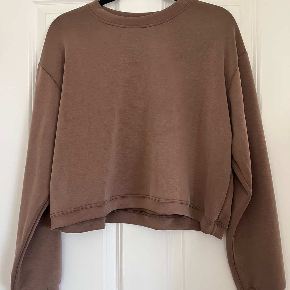 Casual Brown Sweatshirt